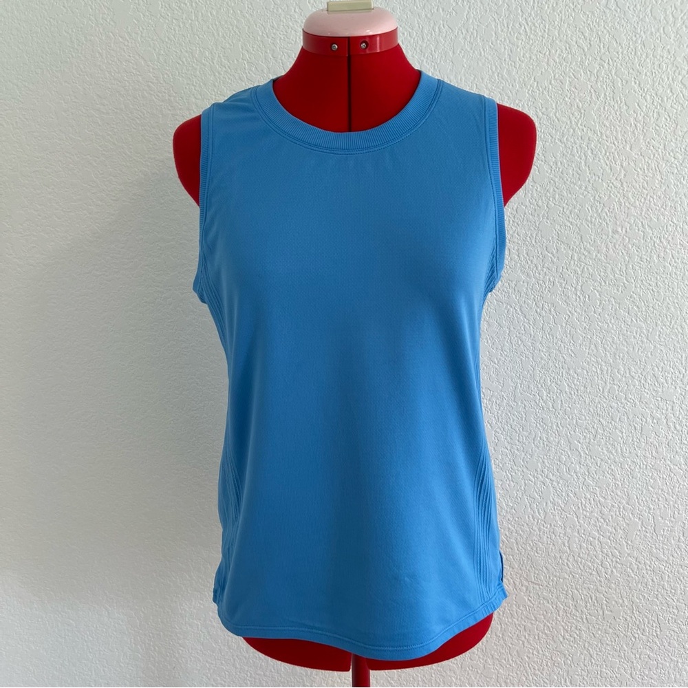 Tuff Athletics Blue Tank Top Workout Top Small